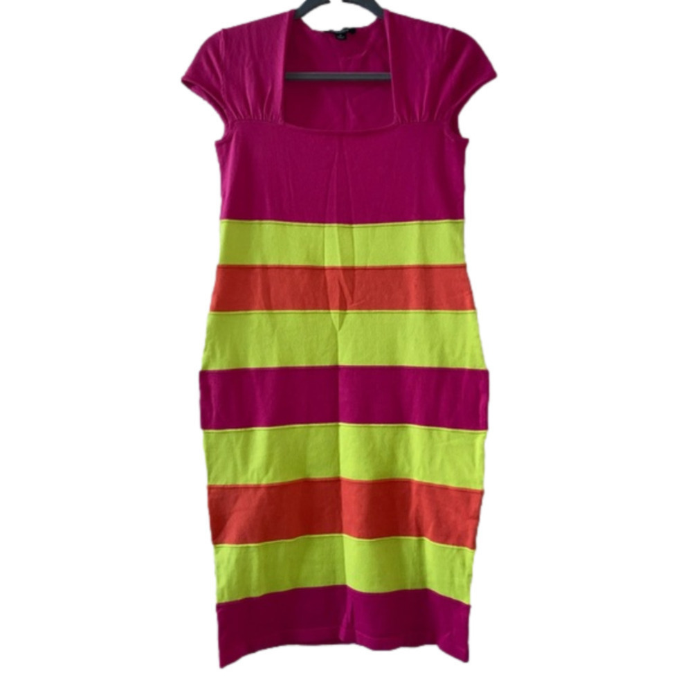 Metro Style Rib Knit Sheath Dress